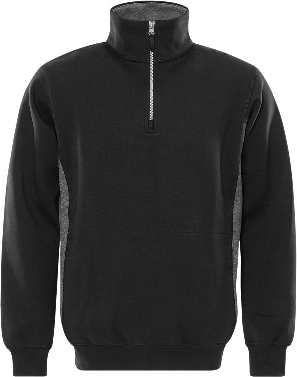 Sweatshirt met korte ritssluiting 1705 DF