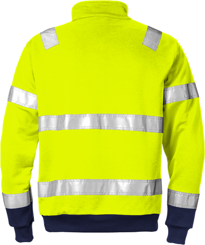 High vis sweatshirt met korte rits klasse 3 728 SHV