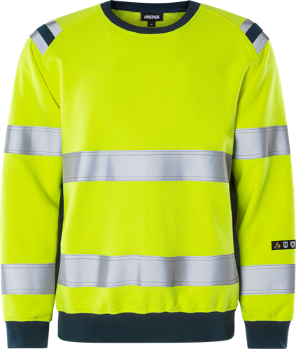 Flamestat high vis sweatshirt klasse 3 7076 SFLH