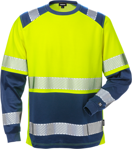 High vis T-shirt lange mouwen klasse 2 7457 THV