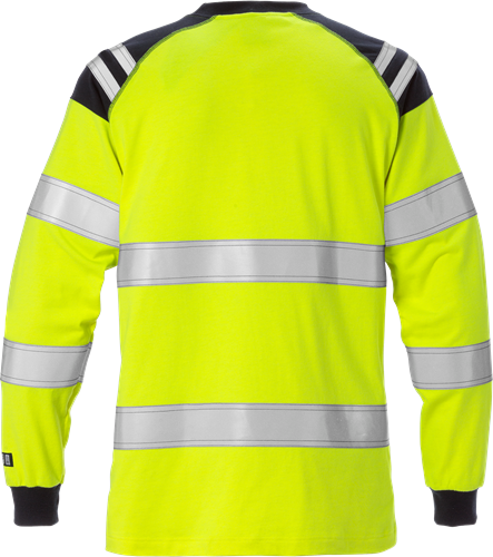 Flamestat high vis T-shirt met lange mouw dames klasse 3 7097 TFLH