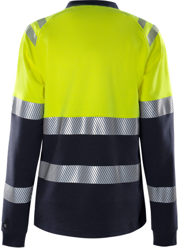 Flamestat high vis dames t-shirt met lange mouwen klasse 1 7108 TFL
