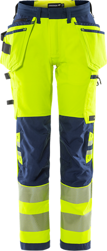 High Vis Green werkbroek dames stretch klasse 2 2664 GSTP