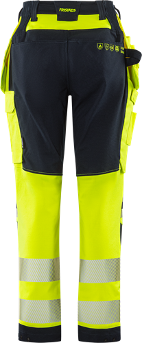 Flamestat Green high vis dames werkbroek klasse 2 2943 GFS