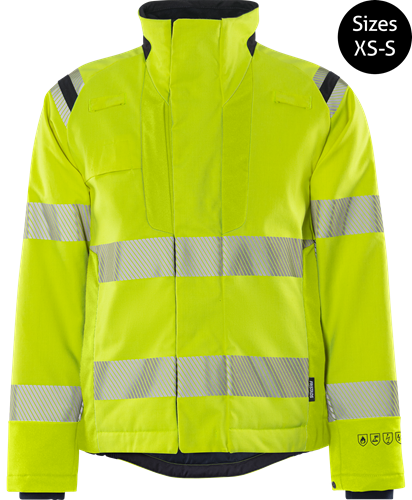 Flamestat Green high vis stretch winterjack klasse 3 4942 GFS