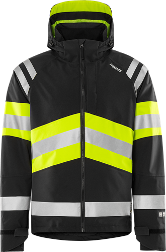 High vis Green stretch shelljack klasse 1 4684 GLPS Art. nr 301932