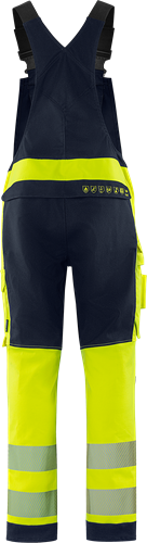 Flamestat Green high vis stretch Amerikaanse overall met bretels klasse 2 1951 GFS